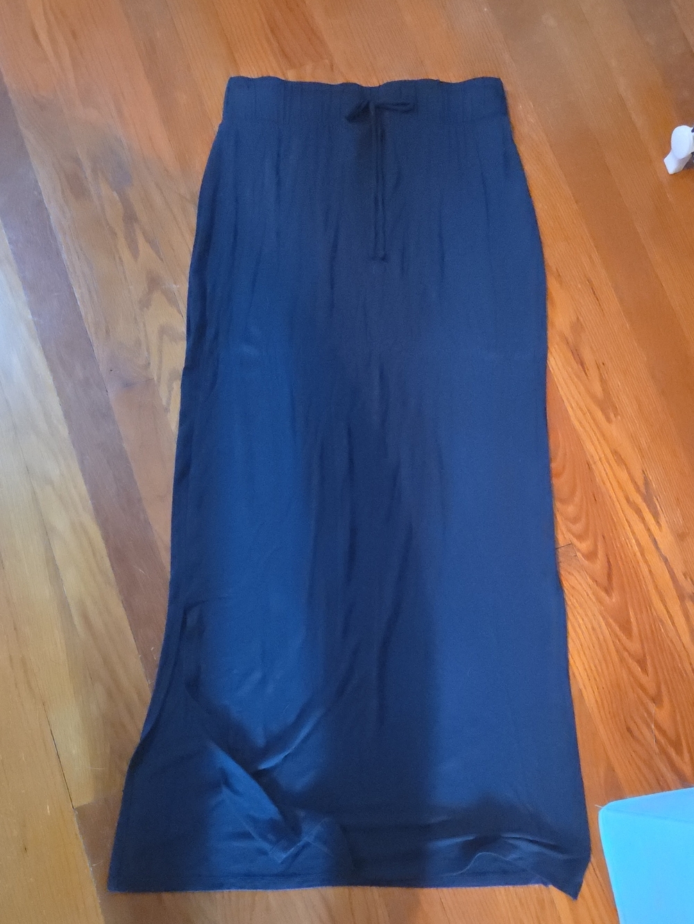 Sonoma Navy Drawstring Maxi Skirt